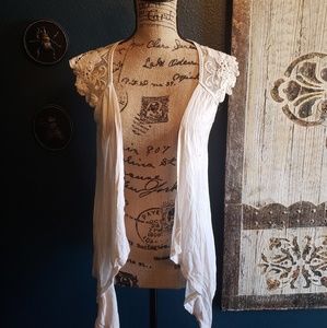 Beige flowing over shirt